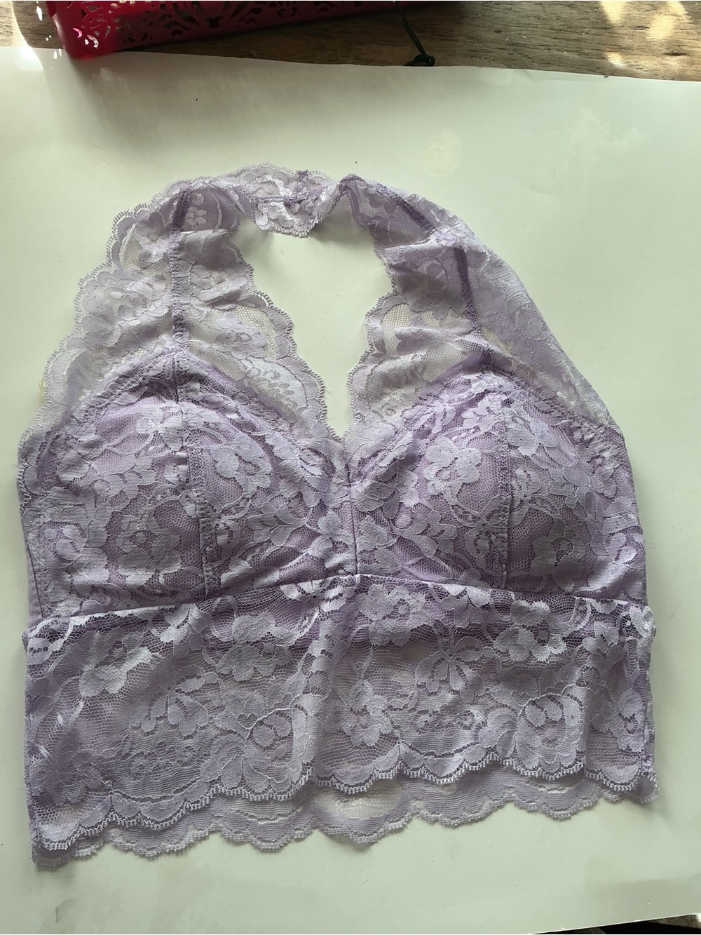 Lace Halter Bralette in Lavender - Women Intimates & Sleepwear